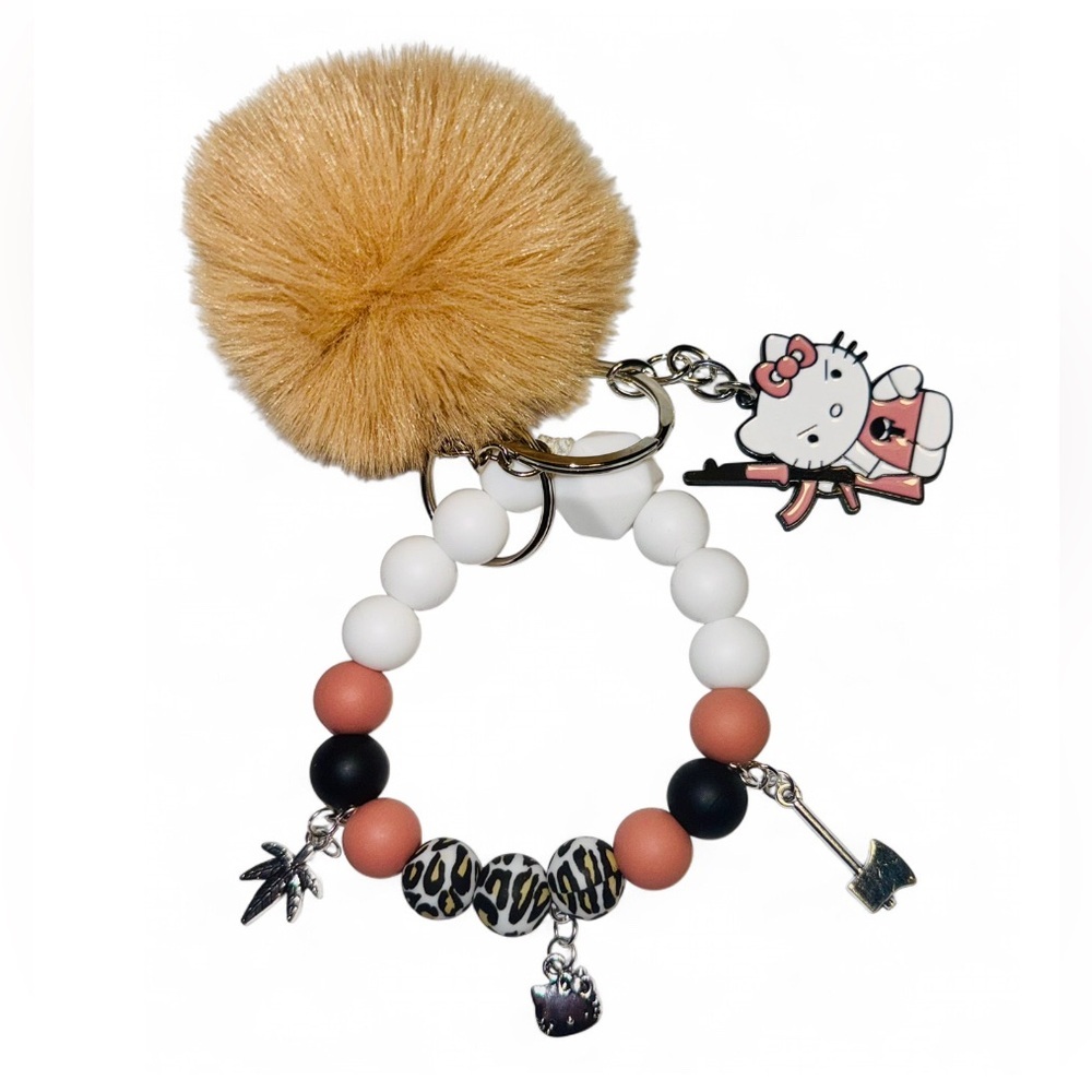 Hello Kitty Women’s Silicone Beaded Keychain - Picture 5 of 6